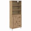 vidaXL K&otilde;rgushein 2 pcs K&auml;sit&ouml;&ouml;puu 69,5 x 34 x 180 cm Tehispuit