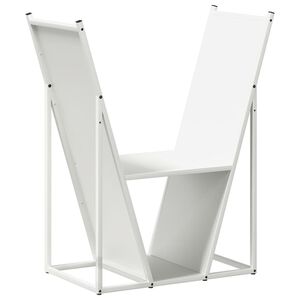 vidaXL k&uuml;ttepuude rest, valge, 69,5x35x81 cm, k&uuml;lmvaltsitud teras