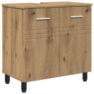 vidaXL Vannitoa peegelkapid Artisan tamm 60 x 35 x 60 cm Tehispuit