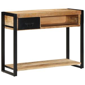vidaXL konsoollaud 100x35x75 cm T&auml;ist&ouml;&ouml;tlemata puidust mango