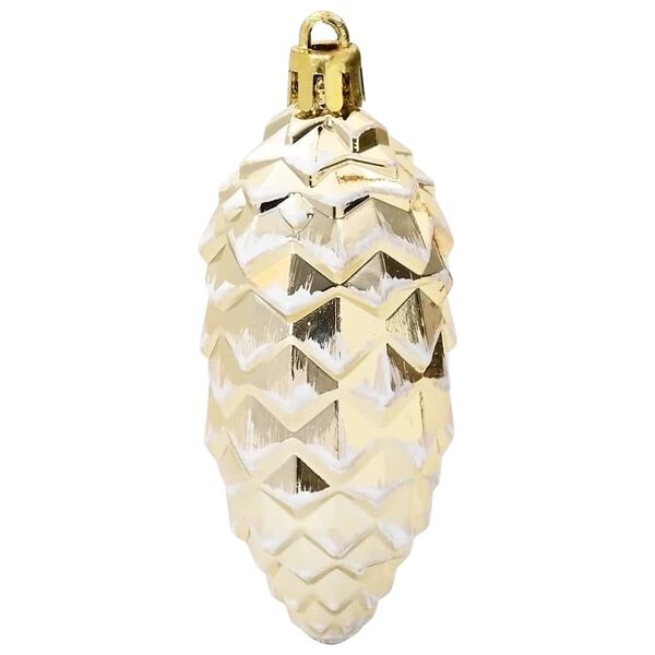 vidaXL J&otilde;ulune K&auml;bipall 40 pcs Kuldne Plastmass