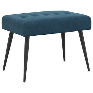 vidaXL N&ouml;&ouml;riga pehmendatud pink Sinine 60 x 40 x 45 cm Samet