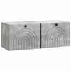 vidaXL Rippuv TV kapp Betoonhall 78,5 x 31 x 30 cm Tehispuit