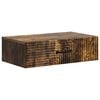 vidaXL Seinale kinnitatav k&uuml;lglaud Suitsutatud tamm 59 x 34,5 x 17 cm