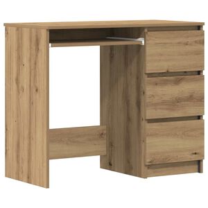 vidaXL kirjutuslaud, k&auml;sit&ouml;&ouml;tamm, 90x45x76 cm, tehispuit