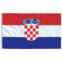vidaXL Horvaatia lipp 90 x 150 cm