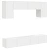 vidaXL Telerikapi komplekt Seinale kinnitatav 4 pcs Valge Tehispuit