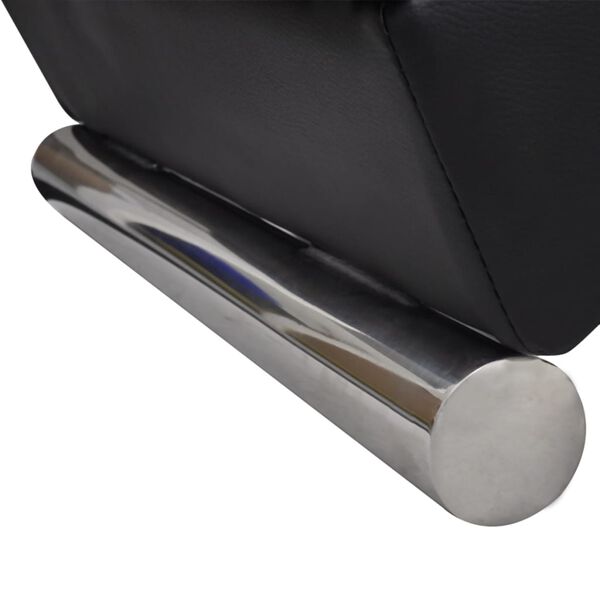 vidaXL kanapee, must, kunstnahk