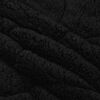 vidaXL T&auml;ispika aasta tekk Must 155 x 200 cm Mikrokiud ja Teddy villa