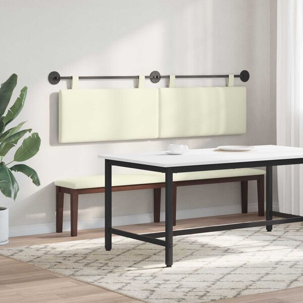 vidaXL Rippuv Peatoe &Uuml;ksv&auml;rviline cream 190 x 55 x 5 cm Korter kangas