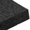 vidaXL Kummi graanulite terrassipadja Must 9 x 9 x 2 cm Kumm