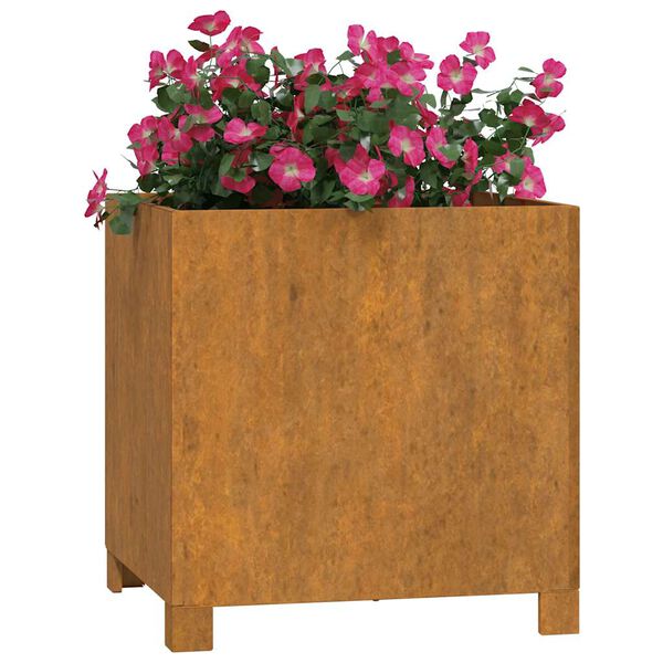 vidaXL jalgadega taimekastid, 2 tk, rooste, 40x40x40 cm, Corten teras