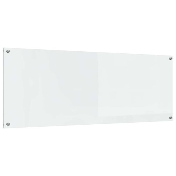 vidaXL Kögi Splashback Läbipaistev 110 x 40 x 0,6 cm karastatud klaas
