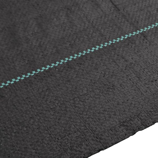 vidaXL umbrohumatt, must, 2 x 25 m, PP