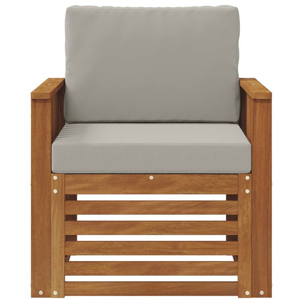 vidaXL V&auml;li diivanikomplekt Tugev akaatsiapuit ja pol&uuml;ester Neutraalne