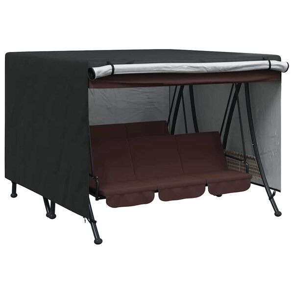 vidaXL V&auml;likiige kate Must 250 x 250 x 160 cm 420D Oxford Kangas