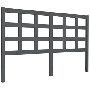 vidaXL voodipeats, hall, 156 x 4 x 100 cm, m&auml;nnipuit