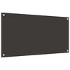 vidaXL Kögi Splashback 2 pcs Tumehall 100 x 50 cm karastatud klaas