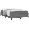 vidaXL Voodi raam madratsiga Helehall 140 x 190 cm kangas