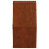 vidaXL seina taimekastid 2 tk, rooste, Corten teras, 30x10x25 cm