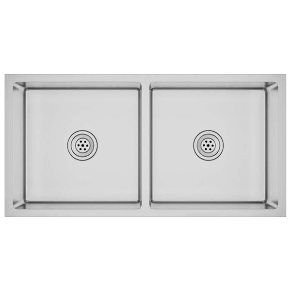 vidaXL k&auml;sitsi valmistatud k&ouml;&ouml;givalamu, roostevabast terasest