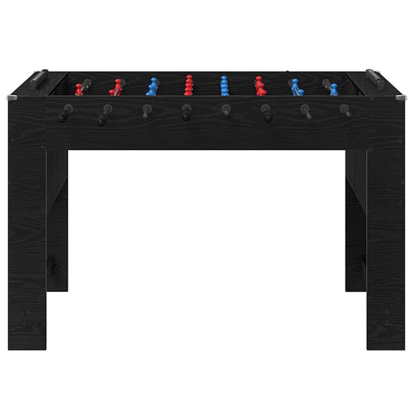 vidaXL Foosball laud Must Tamm 125 x 60,5 x 80 cm Tehispuit