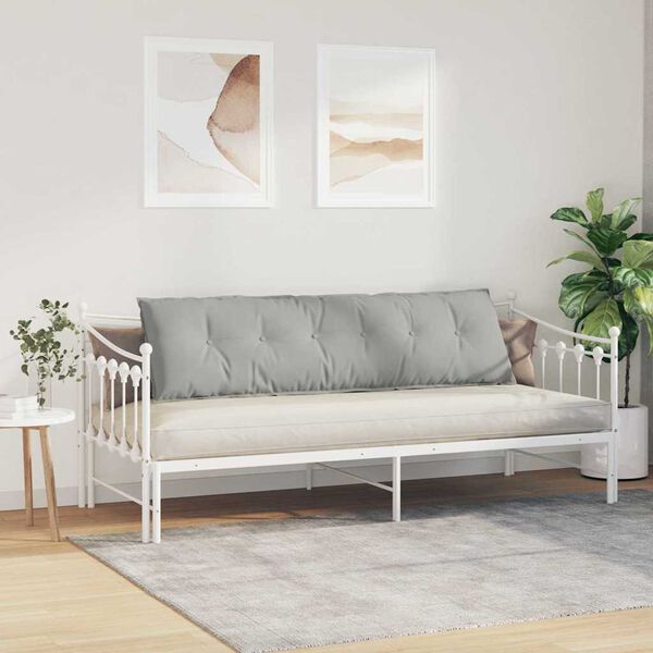 vidaXL Seljatugi padi Helehall 180 x 50 cm Mikrofiber kangas