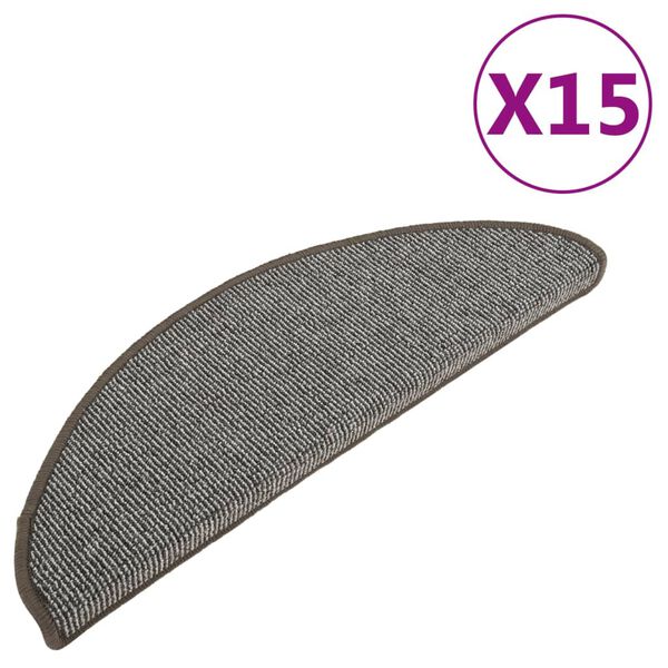 vidaXL trepimatid 15 tk 65 x 21 x 4 cm hallid poolringikujulised suured
