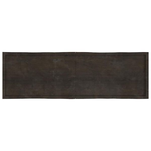 vidaXL lauaplaat, tumepruun, 200 x 60 x (2-4) cm, t&ouml;&ouml;deldud t&auml;ispuit