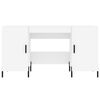 vidaXL kirjutuslaud, valge, 140 x 50 x 75 cm, tehispuit