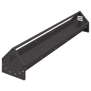 vidaXL Kana Toidutrog Must 108 x 20,5 x 20 cm Külmvalsitud teras