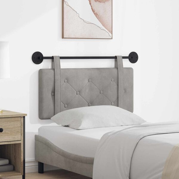 vidaXL Rippuv Peatoe Seinale kinnitatav Helehall 100 x 55 x 5 cm Samet