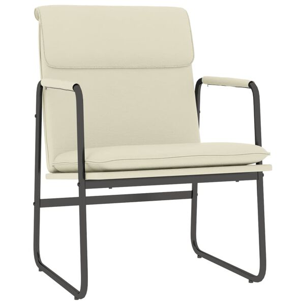 vidaXL puhketool, kreemjas, 55 x 64 x 80 cm, kunstnahk