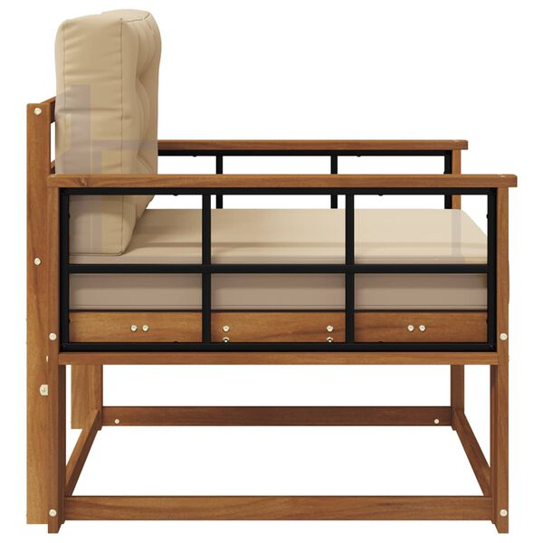 vidaXL V&auml;ljas Keskmine Diivan Tugev akatsiapuu Neutraalne