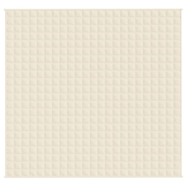 vidaXL raskustekk kreemjas 220x240 cm 15 kg kangas