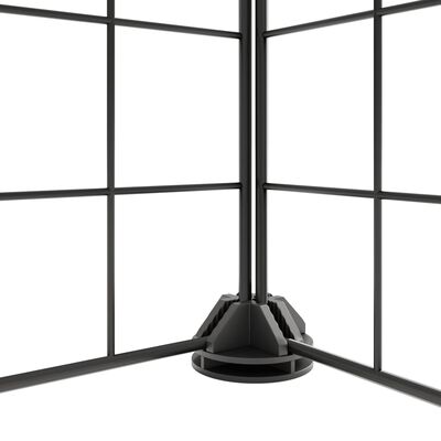vidaXL 36 paneeliga lemmiklooma aedik uksega, must, 35 x 35 cm, teras