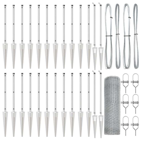 vidaXL Aiapost H&otilde;bedane 50 x 0,8 m (25 mm v&otilde;rk) Teras