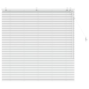 vidaXL Veneetsia rulo Valge 130 x 130 cm 35 mm