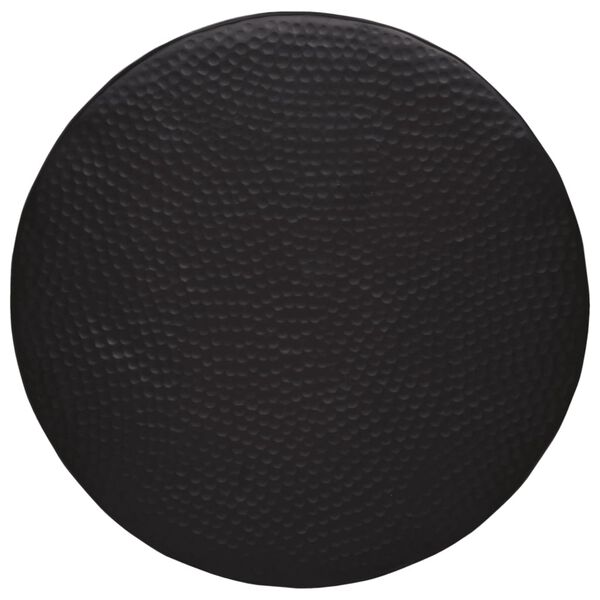 vidaXL kohvilaud, sepistatud alumiinium, &Oslash;50 x 30, must