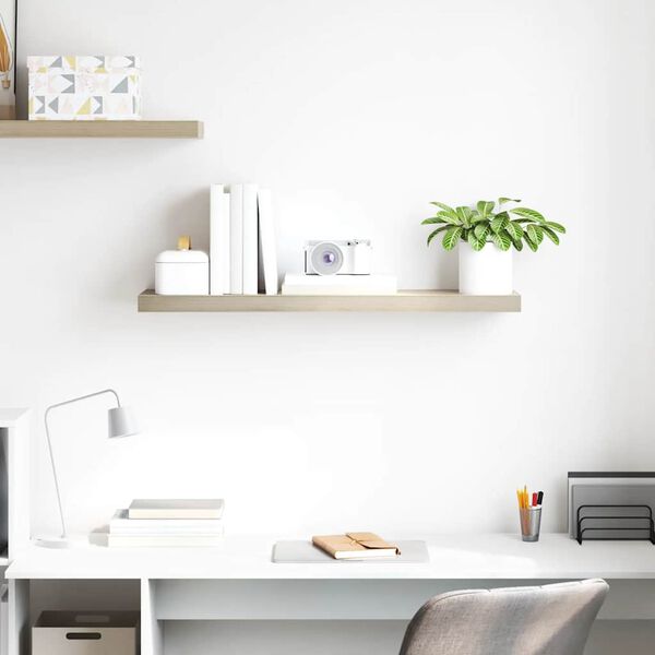 vidaXL seinariiul, tammev&auml;rvi, 90 x 23,5 x 3,8 cm MDF