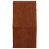 vidaXL seina taimekastid 2 tk, rooste, Corten teras, 46x10x40 cm