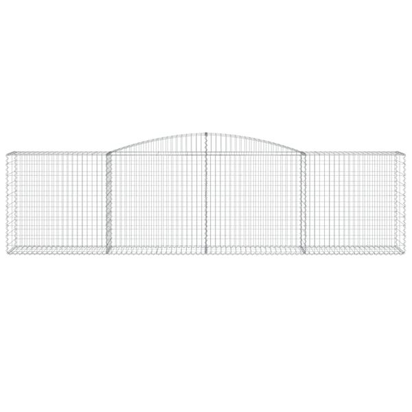 vidaXL kaarekujulised gabioonkorvid 25 tk, 400x50x100/120 cm, raud