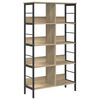 vidaXL Raamatukapp 8 tasandit 82 x 32 x 144,5 cm Tehispuit Sonoma tamm