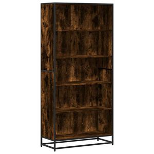 vidaXL raamaturiiul, suitsutatud tamm, 80,5x35x170,5 cm, tehispuit