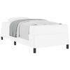 vidaXL Voodi raam madratsiga Valge 100 x 200 cm kangas