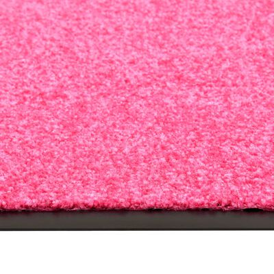 vidaXL uksematt pestav, roosa, 90 x 60 cm