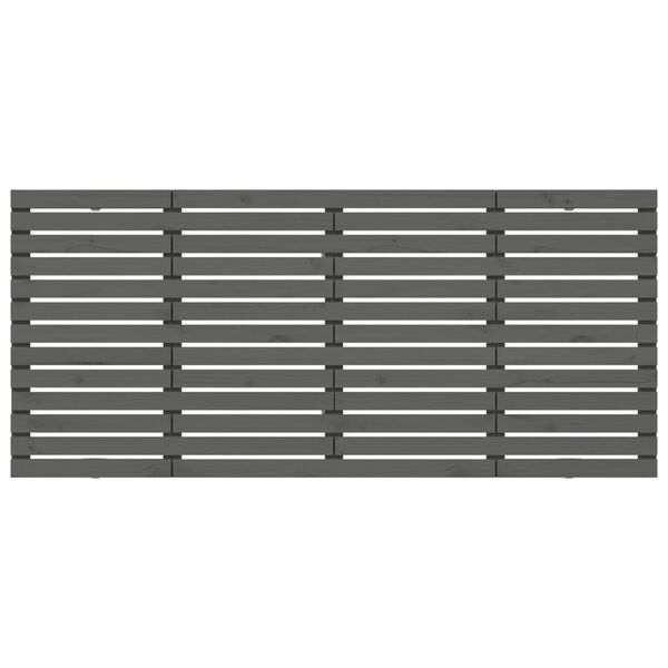 vidaXL seinale kinnitatav voodipeats, hall, 206x3x91,5 cm, m&auml;nnipuit