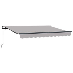 vidaXL K&auml;igukohandatav varikatus Helehall 250 x 200 cm kangas