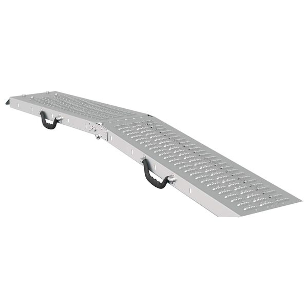 vidaXL Laadimis Ramp 2 pcs H&otilde;bedane 166 x 23 x 4,5 cm Tsinkteras