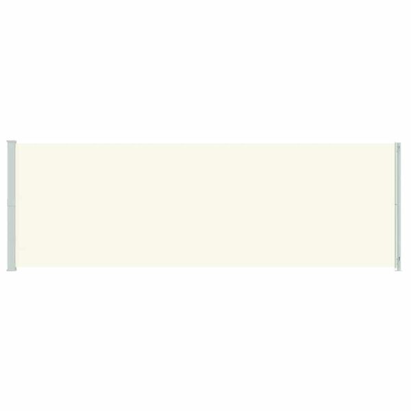 vidaXL lahtit&otilde;mmatav terrassi k&uuml;lgsein, 200 x 600 cm, kreemjas